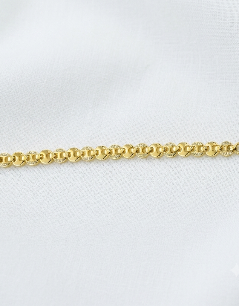 Gold Plated Mariner Link Bracelet