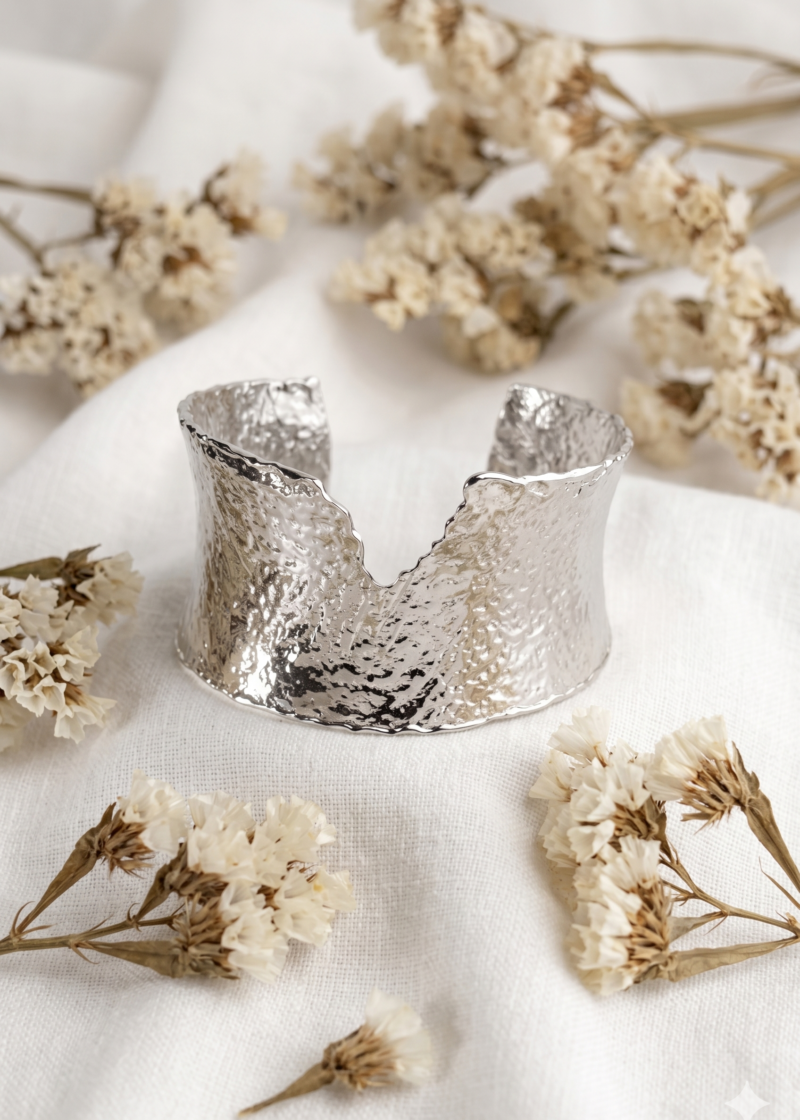 Gold Plated Double-Row Bamboo Bangle